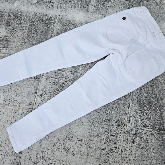 Michael Kors Women Jeans White Cotton Denim Jeans Size 4 - Picture 6 of 11